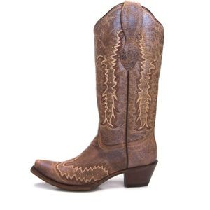 Circle G Cowboy Boots with Blue Shimmer size 9